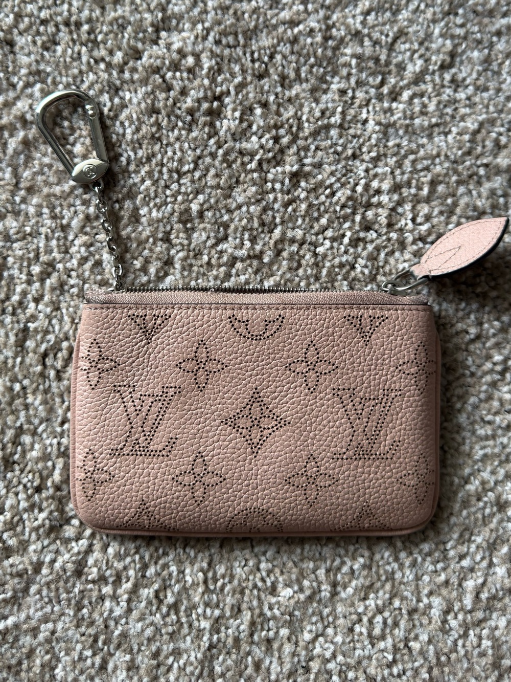 Louis Vuitton Magnolia Pink Leather key pouch